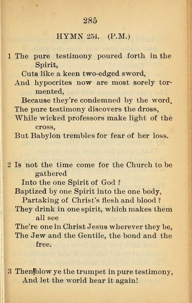 Sacred Hymns and Spiritual Songs for the Church of Jesus Christ of Latter-Day Saints (20th ed.) page 285