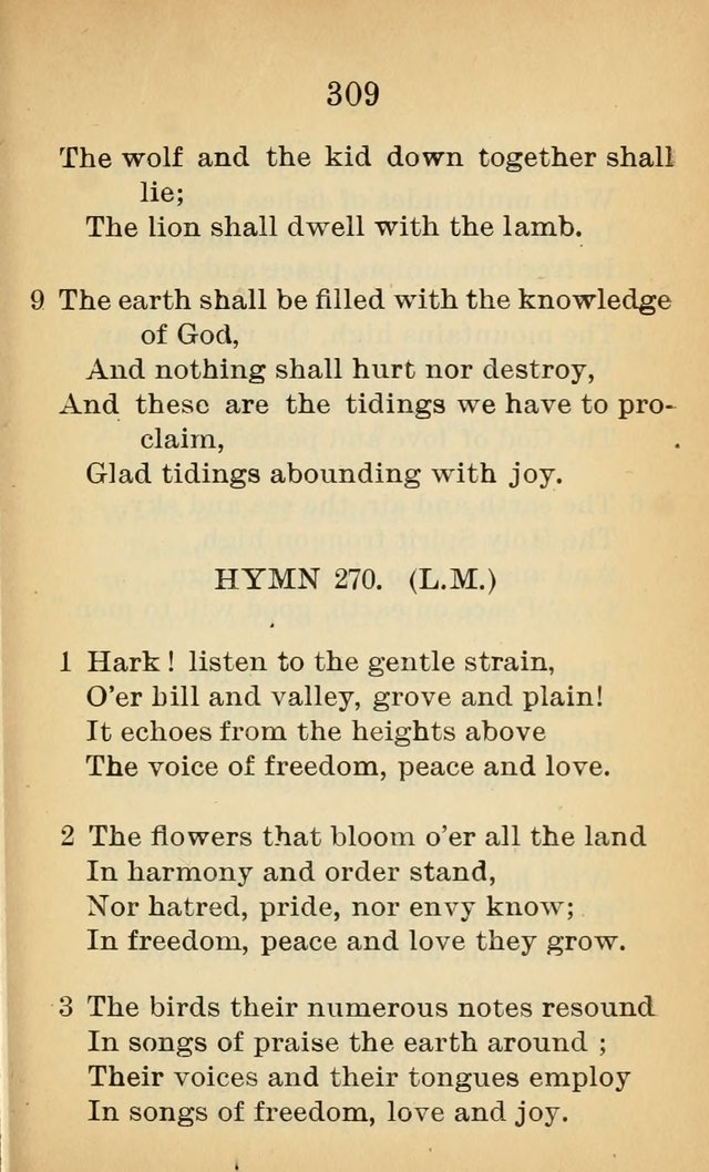 Sacred Hymns and Spiritual Songs for the Church of Jesus Christ of Latter-Day Saints (20th ed.) page 309