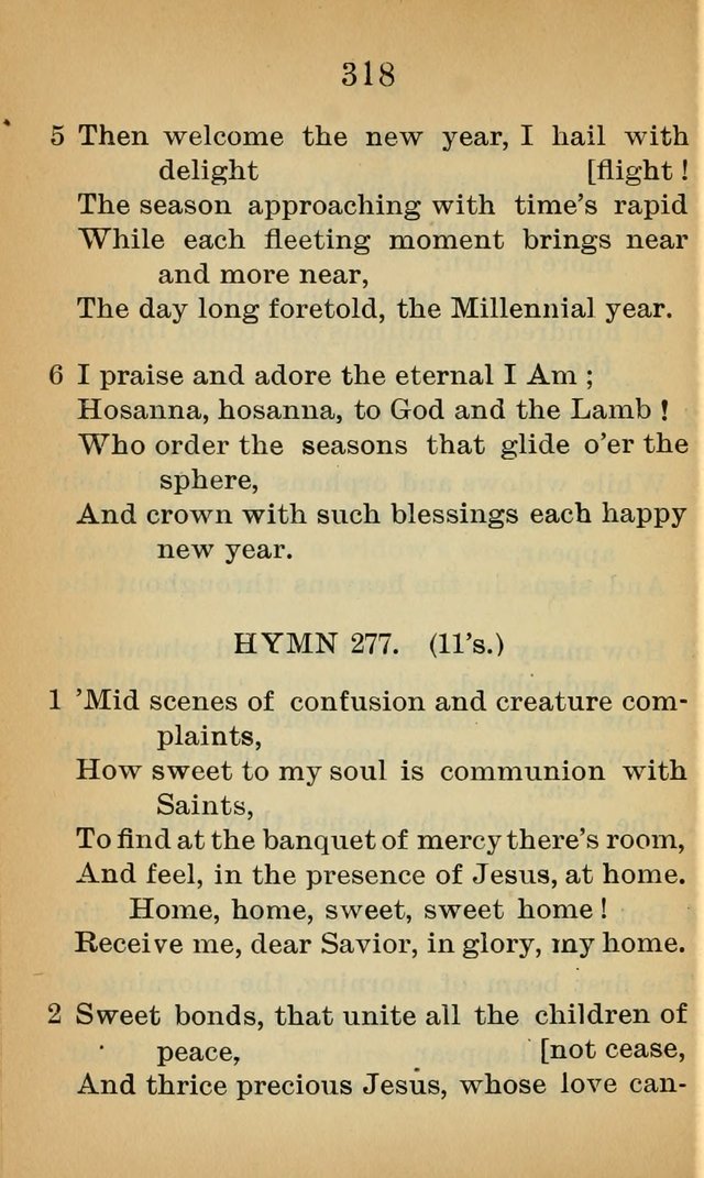 Sacred Hymns and Spiritual Songs for the Church of Jesus Christ of Latter-Day Saints (20th ed.) page 318