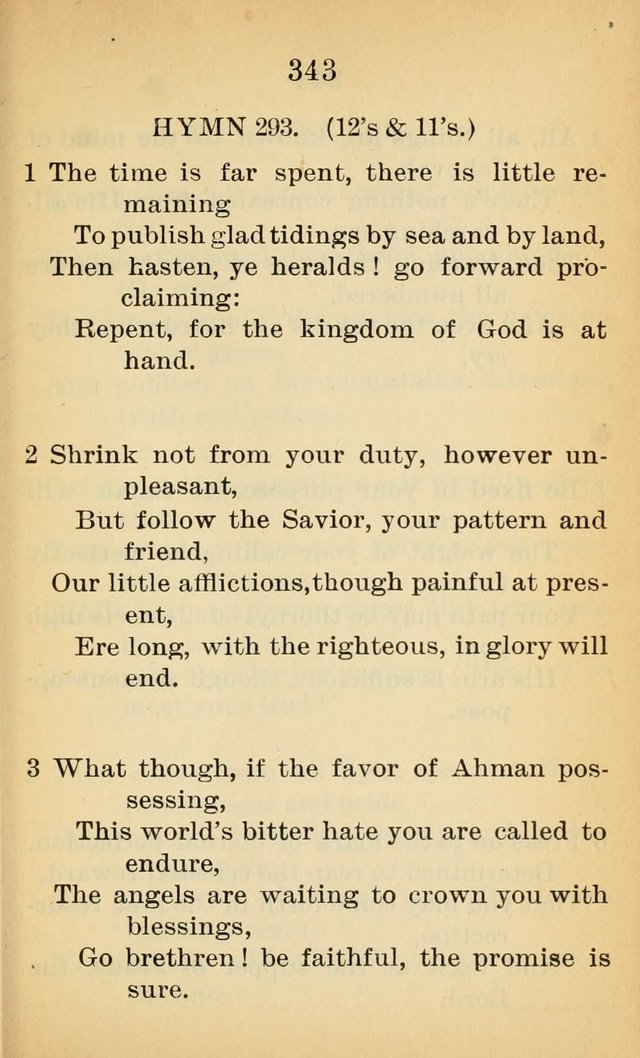 Sacred Hymns and Spiritual Songs for the Church of Jesus Christ of Latter-Day Saints (20th ed.) page 343