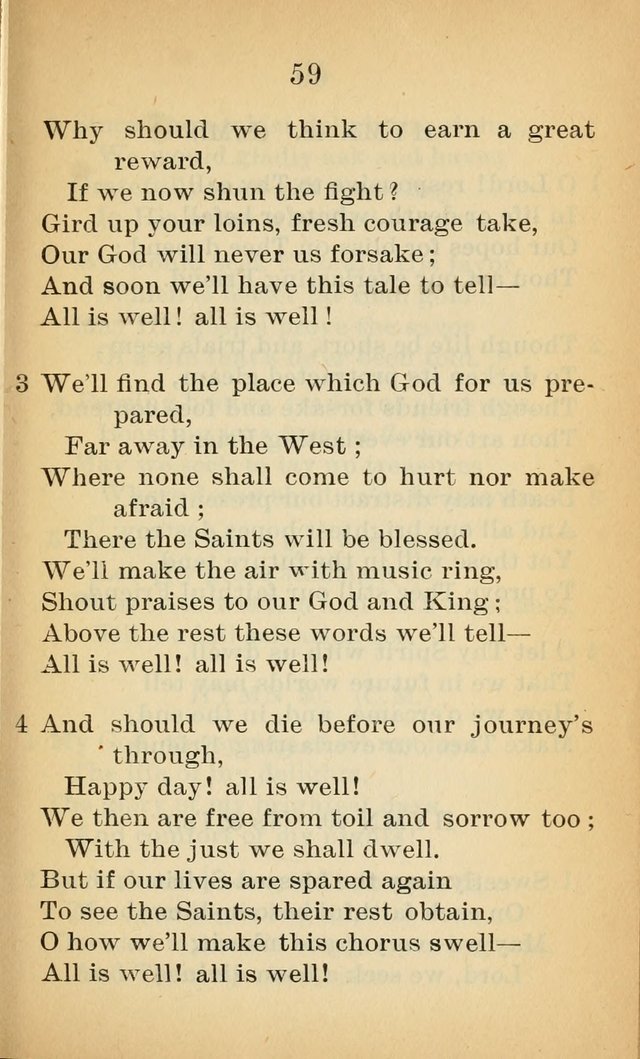 Sacred Hymns and Spiritual Songs for the Church of Jesus Christ of Latter-Day Saints (20th ed.) page 59