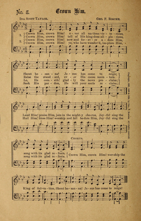 Sabbath Hymns: for the Sabbath School and young peoples socities (second ed.) page 8