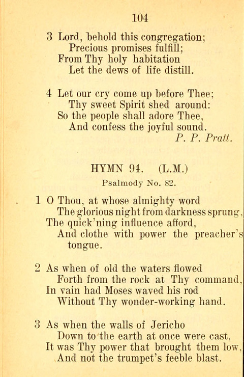 Sacred Hymns and Spiritual Songs: for the Church of Jesus Christ of Latter-Day Saints. 24th ed. page 100