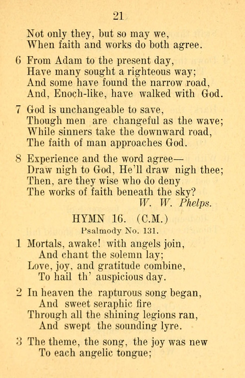 Sacred Hymns and Spiritual Songs: for the Church of Jesus Christ of Latter-Day Saints. 24th ed. page 17