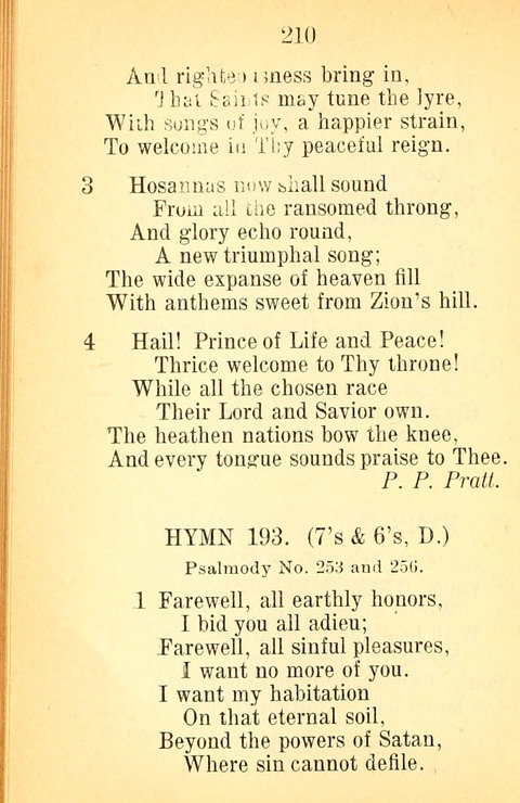 Sacred Hymns and Spiritual Songs: for the Church of Jesus Christ of Latter-Day Saints. 24th ed. page 206