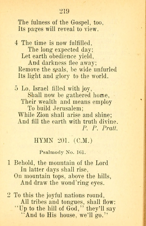 Sacred Hymns and Spiritual Songs: for the Church of Jesus Christ of Latter-Day Saints. 24th ed. page 215