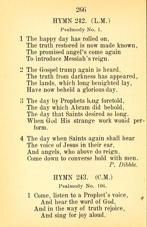 Sacred Hymns and Spiritual Songs: for the Church of Jesus Christ of Latter-Day Saints. 24th ed. page 262