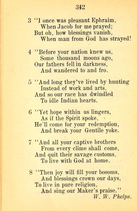 Sacred Hymns and Spiritual Songs: for the Church of Jesus Christ of Latter-Day Saints. 24th ed. page 338