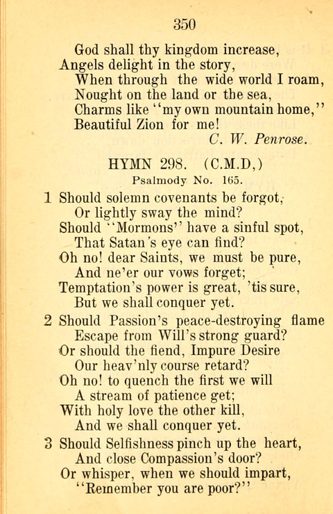 Sacred Hymns and Spiritual Songs: for the Church of Jesus Christ of Latter-Day Saints. 24th ed. page 346