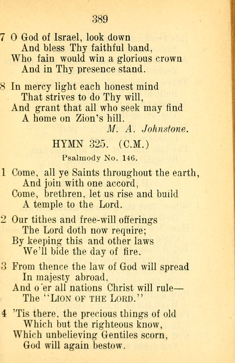 Sacred Hymns and Spiritual Songs: for the Church of Jesus Christ of Latter-Day Saints. 24th ed. page 385