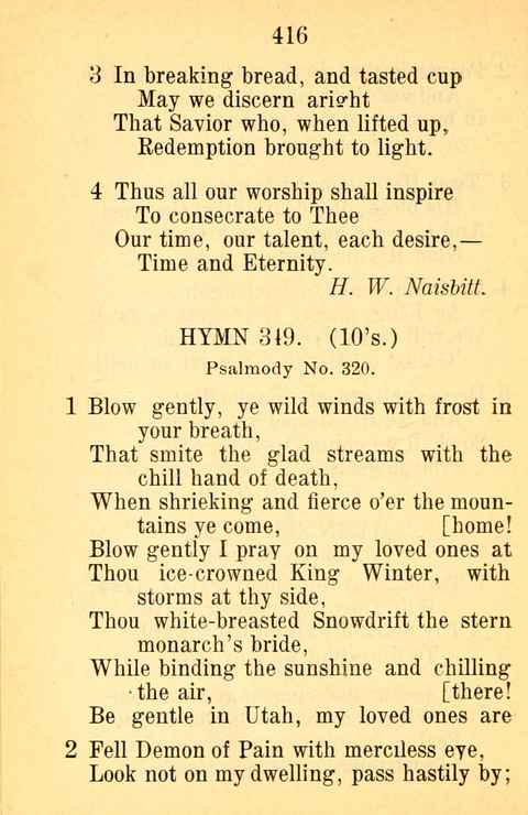 Sacred Hymns and Spiritual Songs: for the Church of Jesus Christ of Latter-Day Saints. 24th ed. page 412