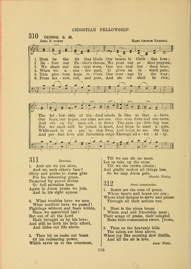 Sacred Hymns and Tunes: designed to be used by the Wesleyan Methodist Connection (or Church) of America page 116