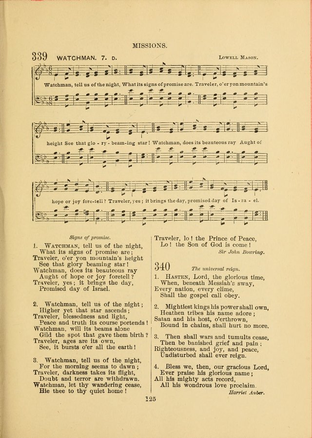 Sacred Hymns and Tunes: designed to be used by the Wesleyan Methodist Connection (or Church) of America page 125
