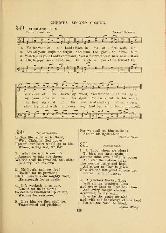 Sacred Hymns and Tunes: designed to be used by the Wesleyan Methodist Connection (or Church) of America page 129