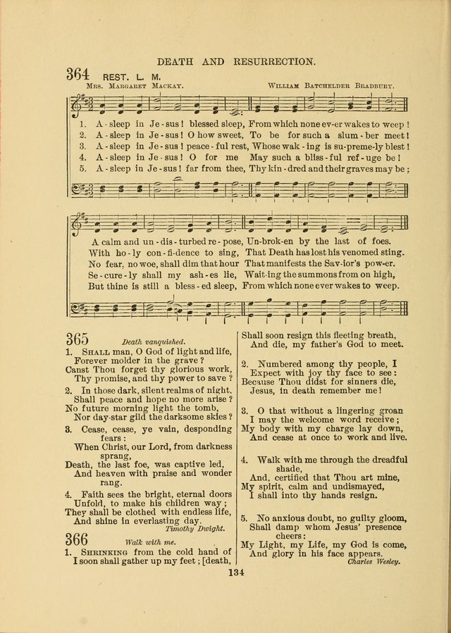 Sacred Hymns and Tunes: designed to be used by the Wesleyan Methodist Connection (or Church) of America page 134