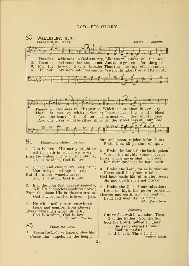 Sacred Hymns and Tunes: designed to be used by the Wesleyan Methodist Connection (or Church) of America page 28