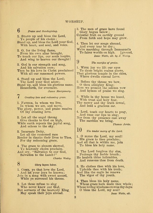 Sacred Hymns and Tunes: designed to be used by the Wesleyan Methodist Connection (or Church) of America page 3