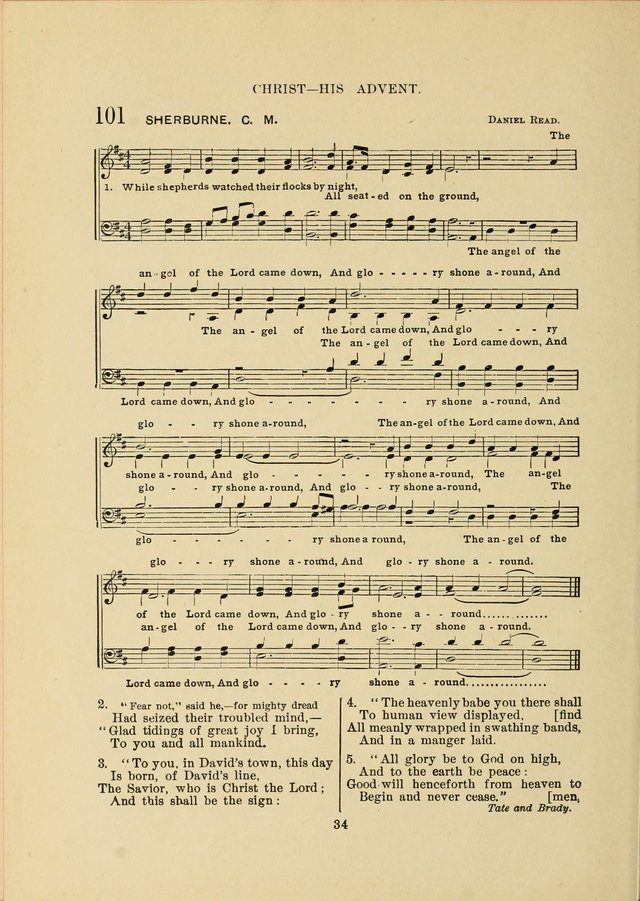 Sacred Hymns and Tunes: designed to be used by the Wesleyan Methodist Connection (or Church) of America page 34