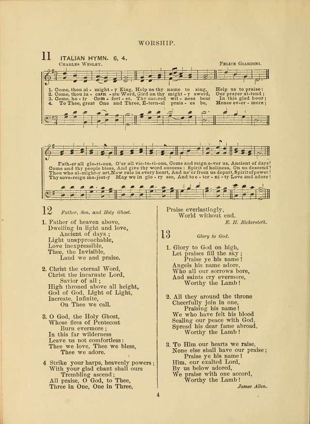 Sacred Hymns and Tunes: designed to be used by the Wesleyan Methodist Connection (or Church) of America page 4
