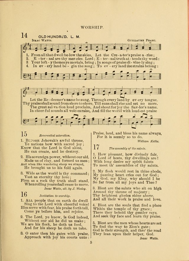 Sacred Hymns and Tunes: designed to be used by the Wesleyan Methodist Connection (or Church) of America page 5