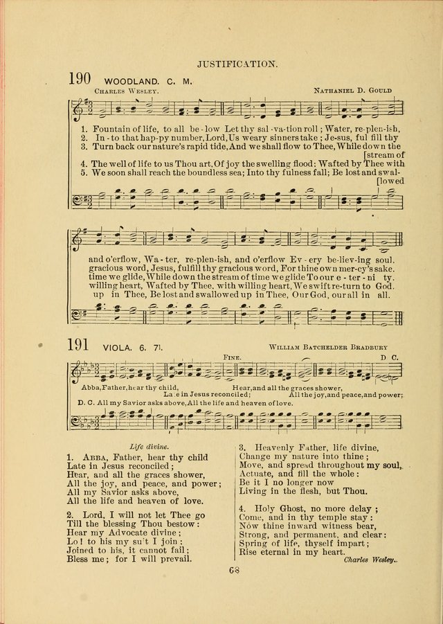Sacred Hymns and Tunes: designed to be used by the Wesleyan Methodist Connection (or Church) of America page 68