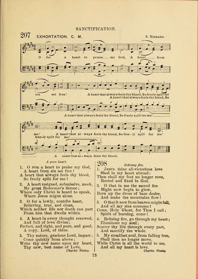 Sacred Hymns and Tunes: designed to be used by the Wesleyan Methodist Connection (or Church) of America page 75