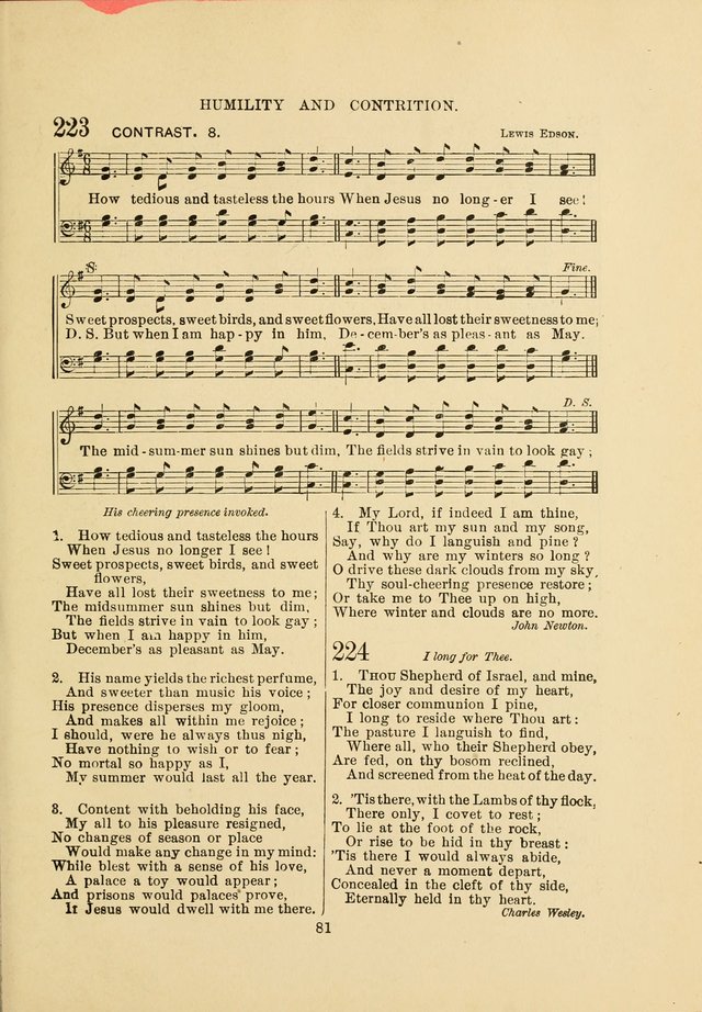 Sacred Hymns and Tunes: designed to be used by the Wesleyan Methodist Connection (or Church) of America page 81