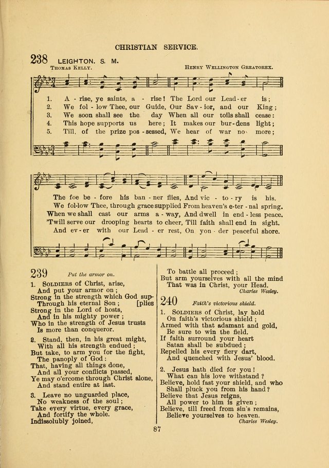 Sacred Hymns and Tunes: designed to be used by the Wesleyan Methodist Connection (or Church) of America page 87