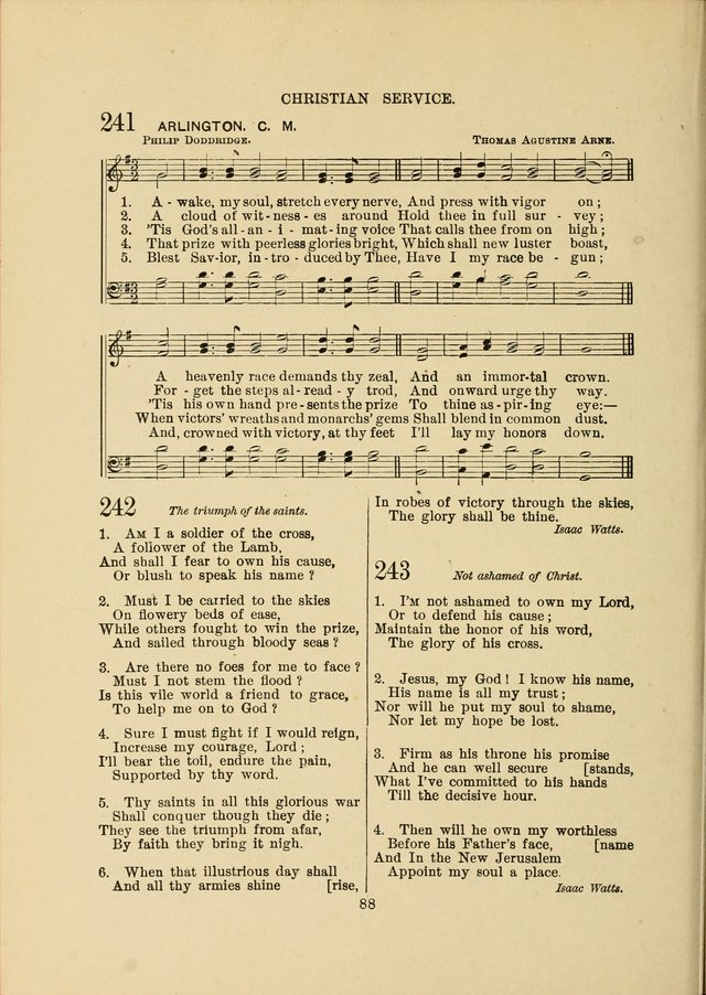 Sacred Hymns and Tunes: designed to be used by the Wesleyan Methodist Connection (or Church) of America page 88