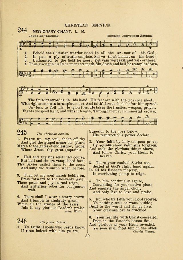 Sacred Hymns and Tunes: designed to be used by the Wesleyan Methodist Connection (or Church) of America page 89