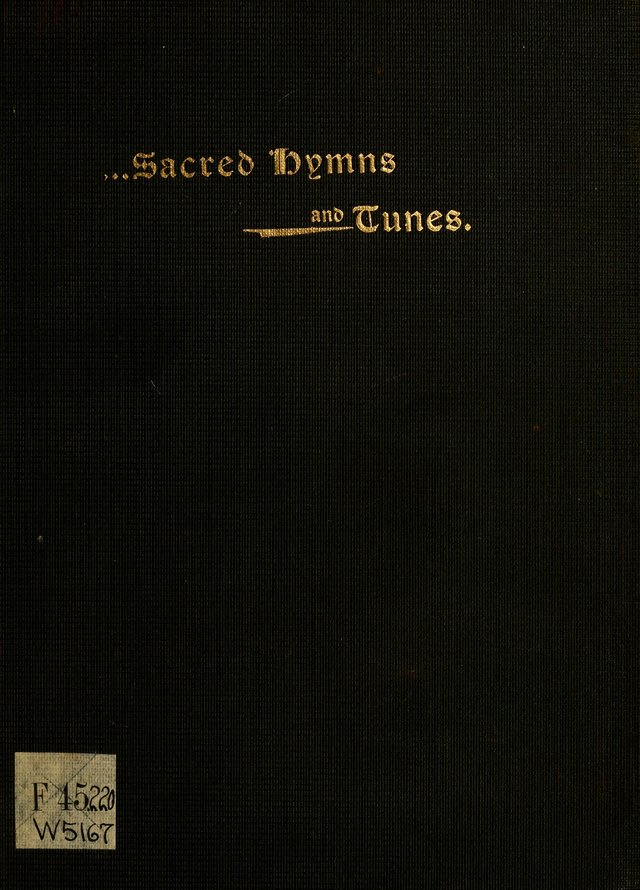 Sacred Hymns and Tunes: designed to be used by the Wesleyan Methodist Connection (or Church) of America page ii