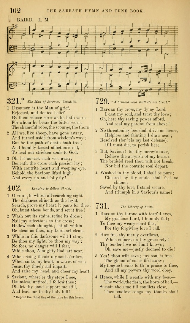 The Sabbath Hymn and Tune Book: for the service of song in the house of  the Lord page 104