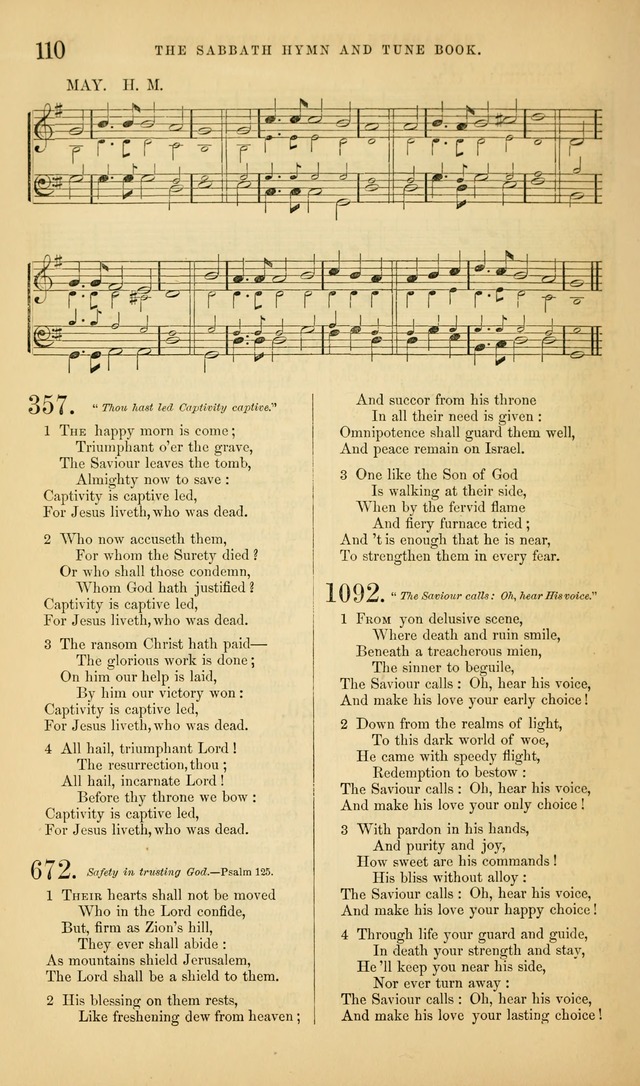 The Sabbath Hymn and Tune Book: for the service of song in the house of  the Lord page 112