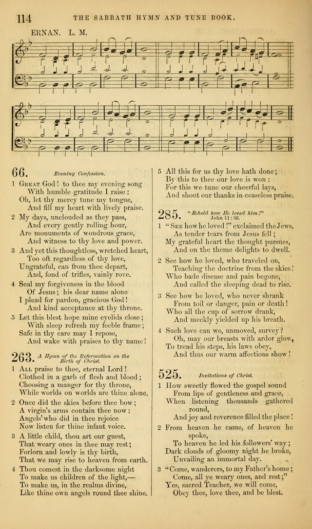 The Sabbath Hymn and Tune Book: for the service of song in the house of  the Lord page 116