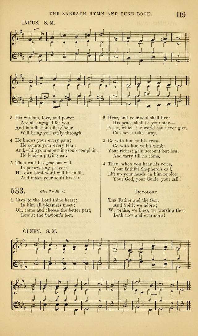 The Sabbath Hymn and Tune Book: for the service of song in the house of  the Lord page 121