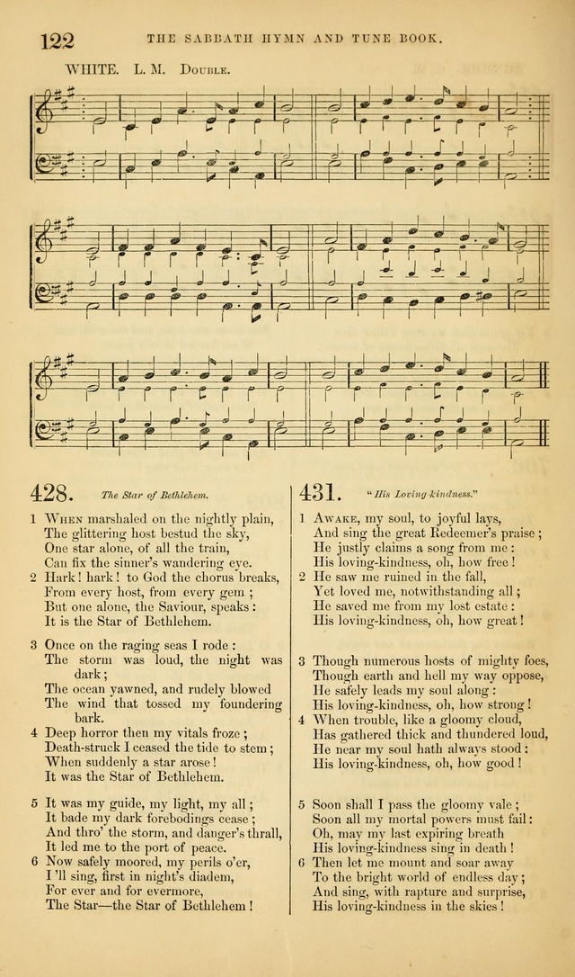 The Sabbath Hymn and Tune Book: for the service of song in the house of  the Lord page 124