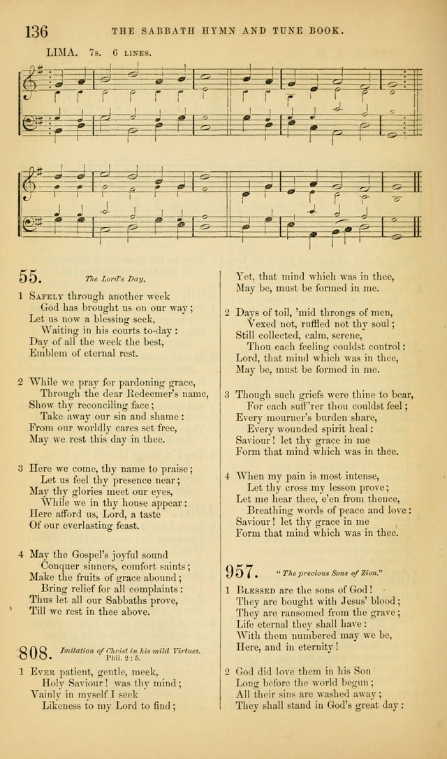 The Sabbath Hymn and Tune Book: for the service of song in the house of  the Lord page 138