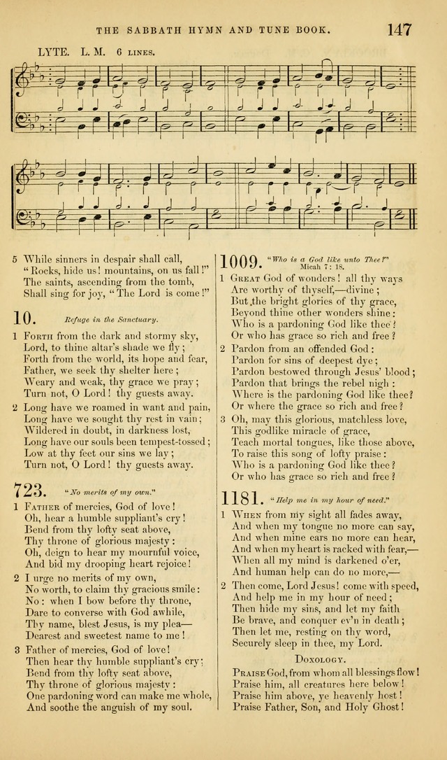 The Sabbath Hymn and Tune Book: for the service of song in the house of  the Lord page 149