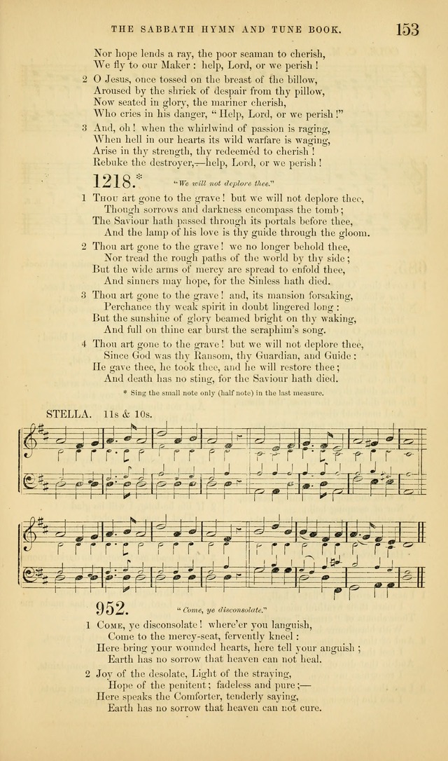 The Sabbath Hymn and Tune Book: for the service of song in the house of  the Lord page 155