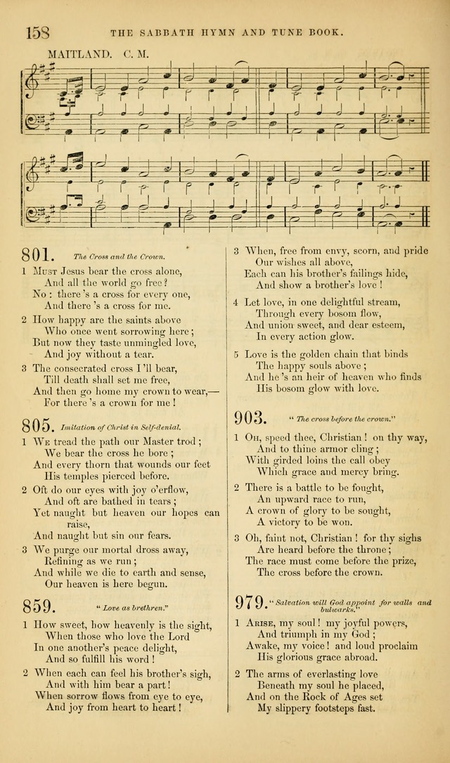 The Sabbath Hymn and Tune Book: for the service of song in the house of  the Lord page 160