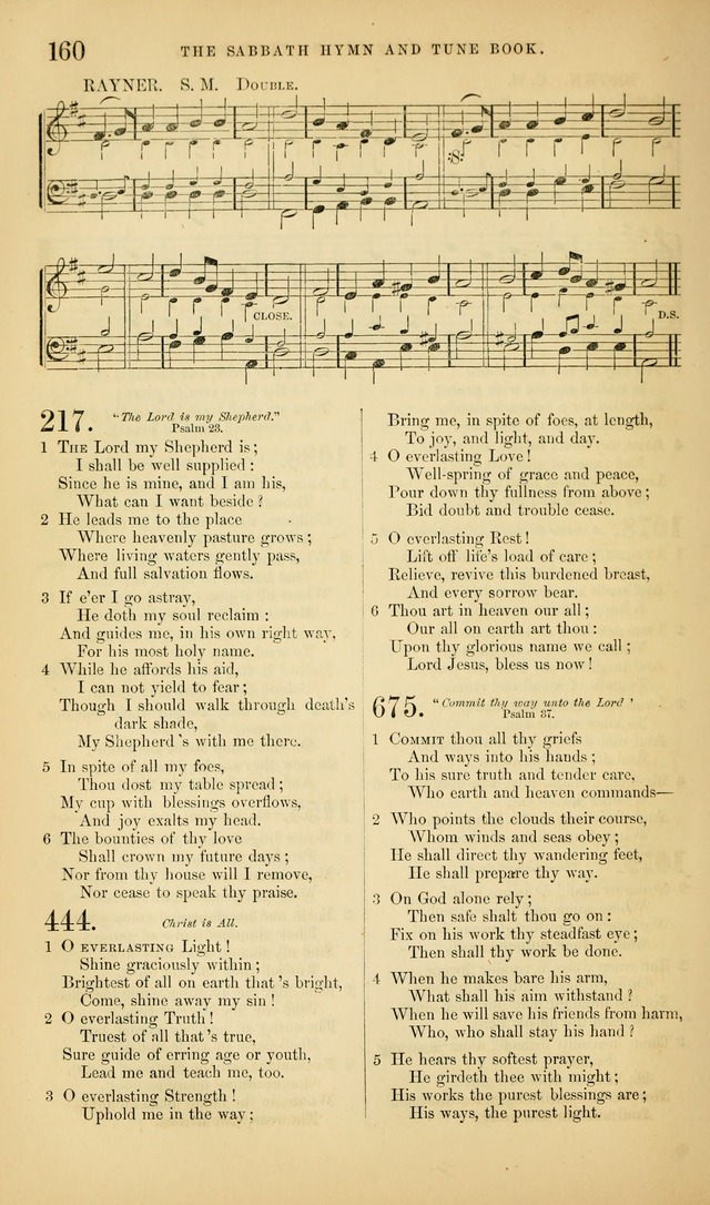 The Sabbath Hymn and Tune Book: for the service of song in the house of  the Lord page 162