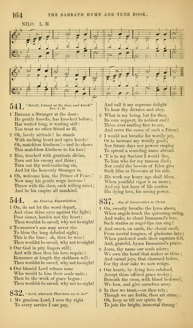 The Sabbath Hymn and Tune Book: for the service of song in the house of  the Lord page 166