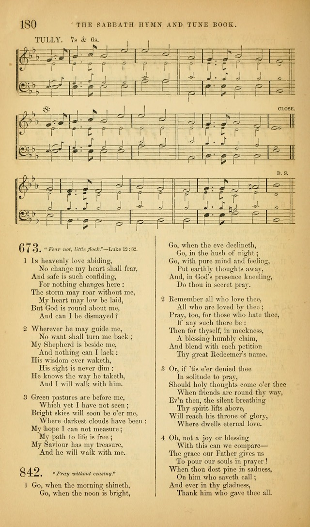 The Sabbath Hymn and Tune Book: for the service of song in the house of  the Lord page 182