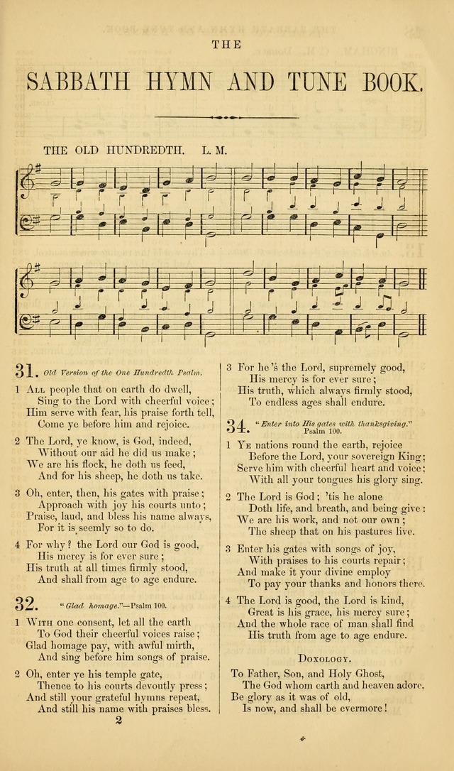 The Sabbath Hymn and Tune Book: for the service of song in the house of  the Lord page 19