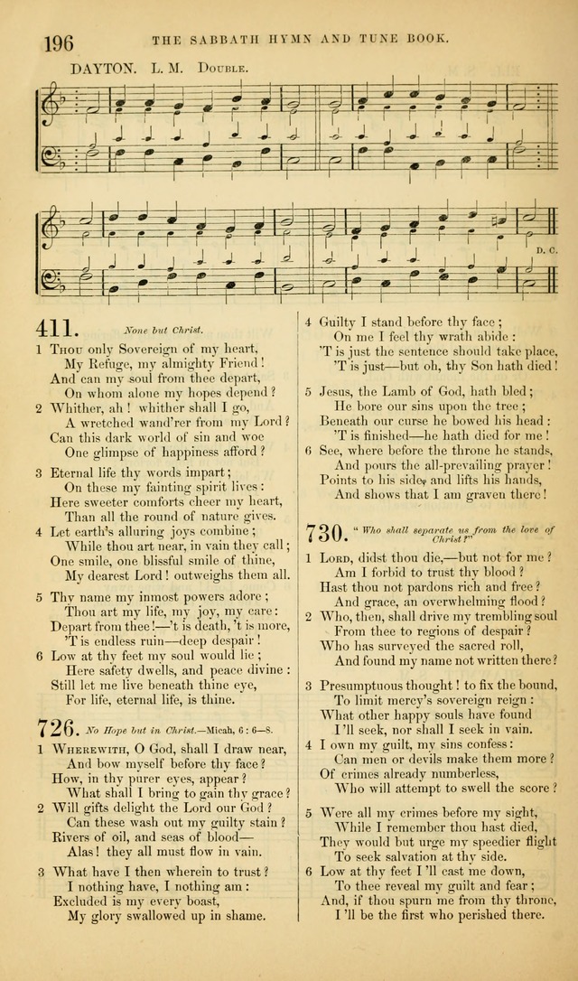 The Sabbath Hymn and Tune Book: for the service of song in the house of  the Lord page 198