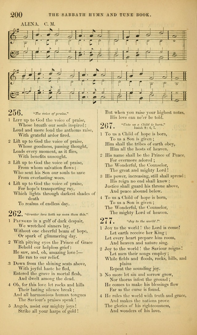 The Sabbath Hymn and Tune Book: for the service of song in the house of  the Lord page 202