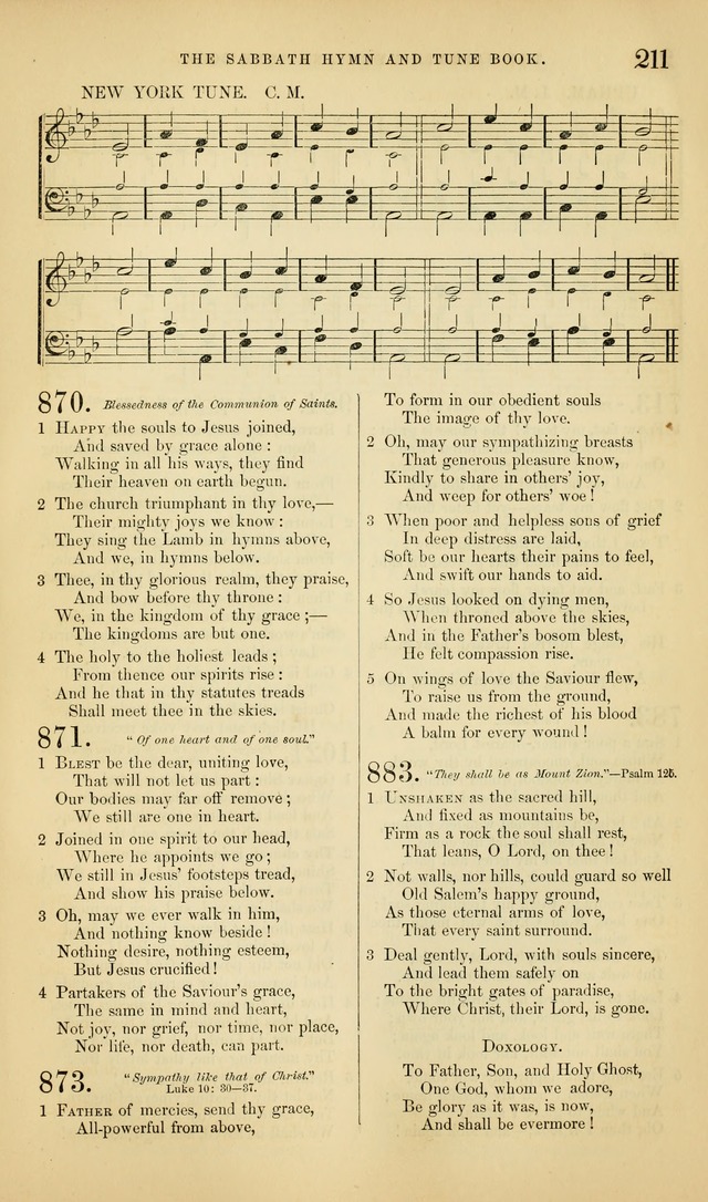 The Sabbath Hymn and Tune Book: for the service of song in the house of  the Lord page 213