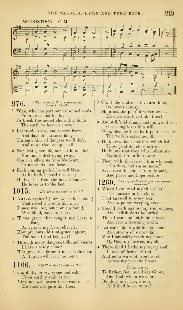 The Sabbath Hymn and Tune Book: for the service of song in the house of  the Lord page 217