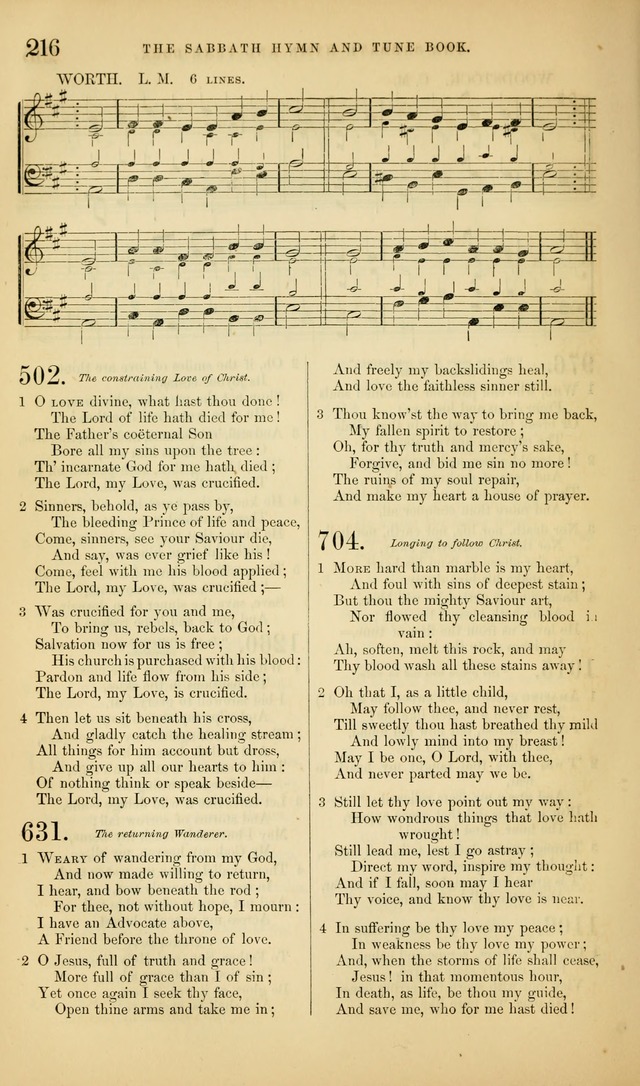 The Sabbath Hymn and Tune Book: for the service of song in the house of  the Lord page 218