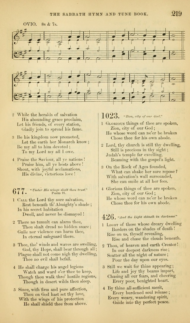 The Sabbath Hymn and Tune Book: for the service of song in the house of  the Lord page 221